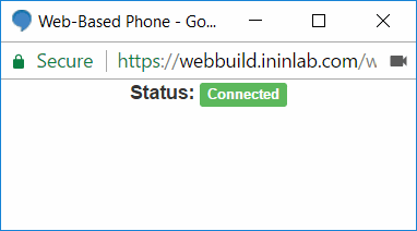 Interaction Connect - Log on with a Web-Based Phone